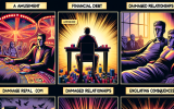 A dramatic Marvel-style sequence shows a gamblerâ€™s transformationâ€”fun at first, but each panel gets darker: loans, broken relationships, isolation. A friend character in the final panel reaches out with hope, glowing with light and compassion.
